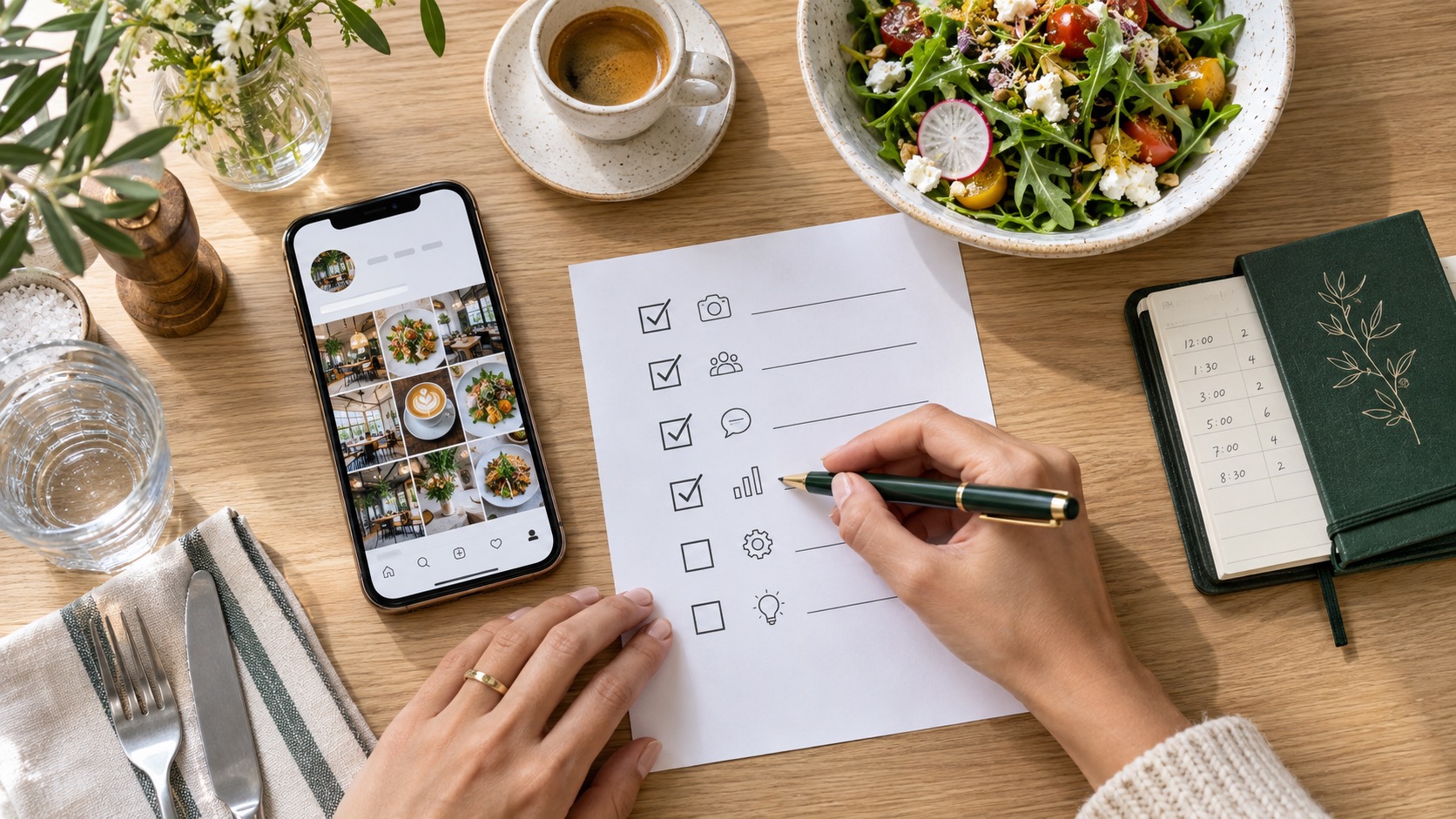 Auditoría de Instagram para restaurantes con IA: Excel gratis